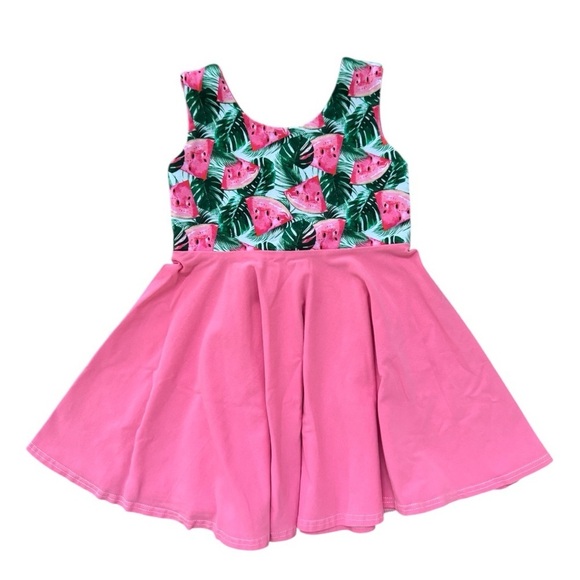 Handmade Watermelon Fruit Twirl Dress 3 - Picture 1 of 3